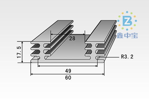 6cm型材散热器-5